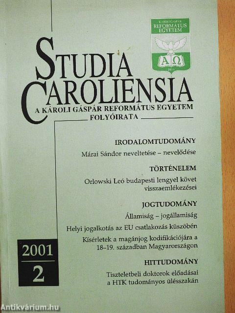 Studia Caroliensia 2001/2.