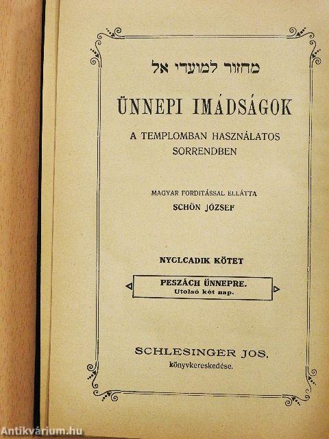 Ünnepi imádságok VIII.