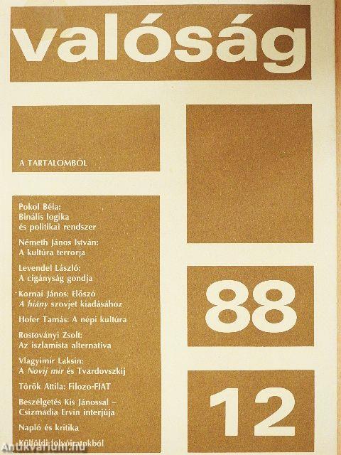 Valóság 1988. december