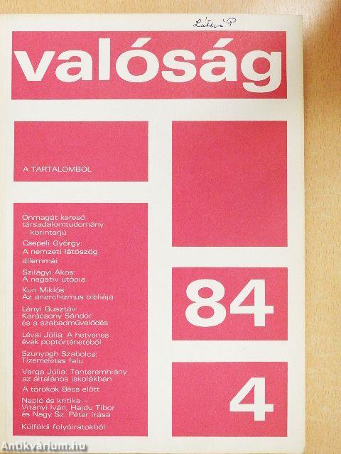 Valóság 1984. április