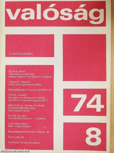 Valóság 1974. augusztus