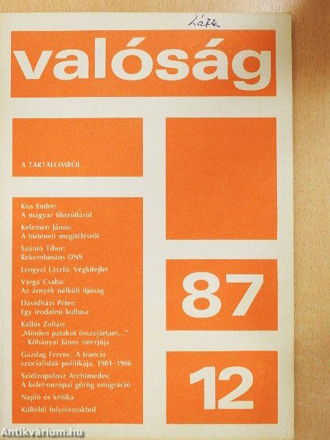 Valóság 1987. december