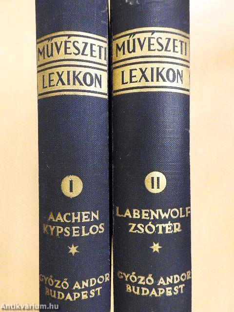 Művészeti lexikon I-II.