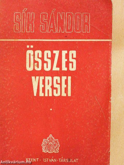 Sík Sándor összes versei