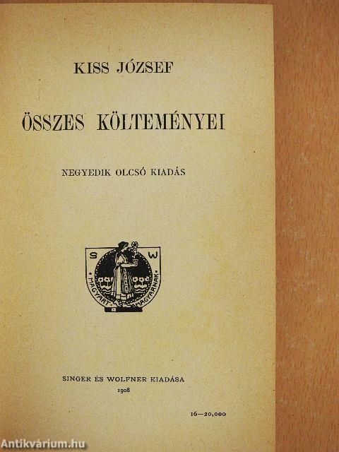 Kiss József összes költeményei I-II.