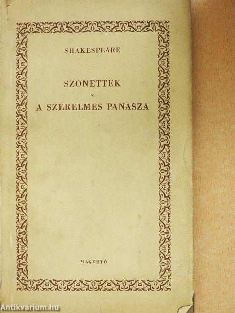 Szonettek/A szerelmes panasza