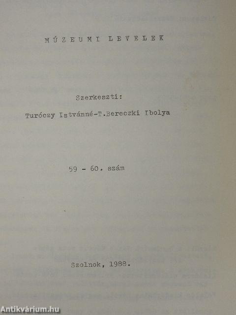 Múzeumi levelek 59-60.
