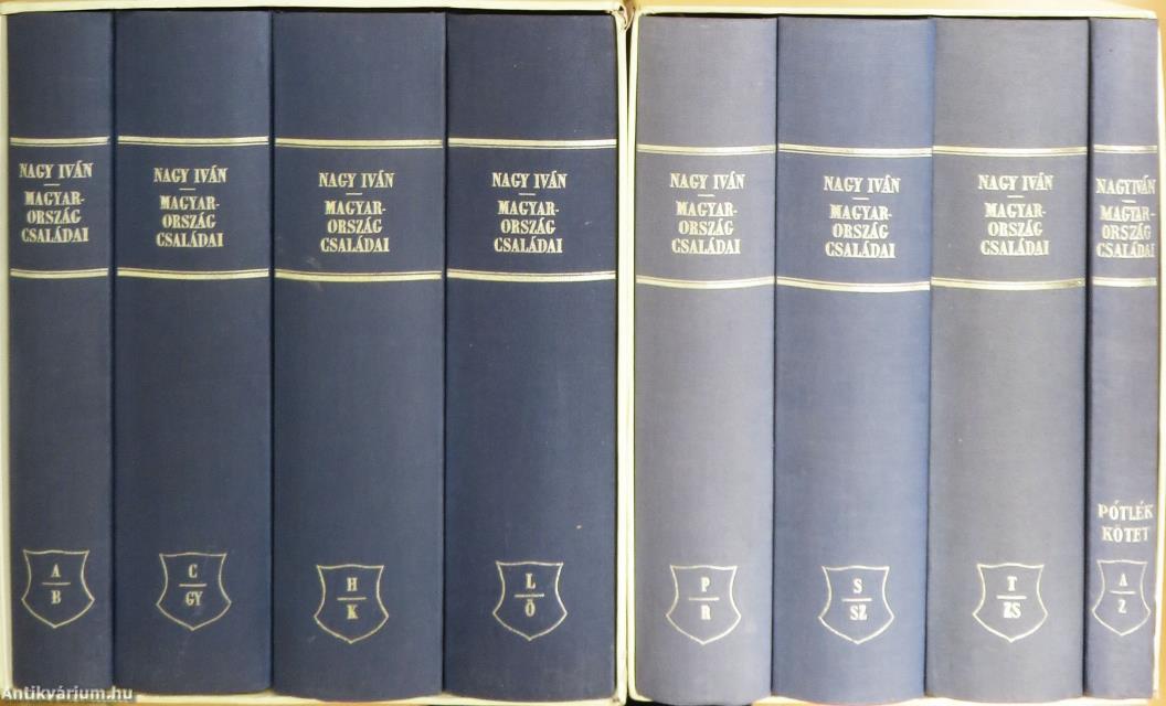 Magyarország családai czimerekkel és nemzékrendi táblákkal I-VIII.