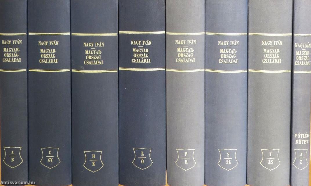 Magyarország családai czimerekkel és nemzékrendi táblákkal I-VIII.