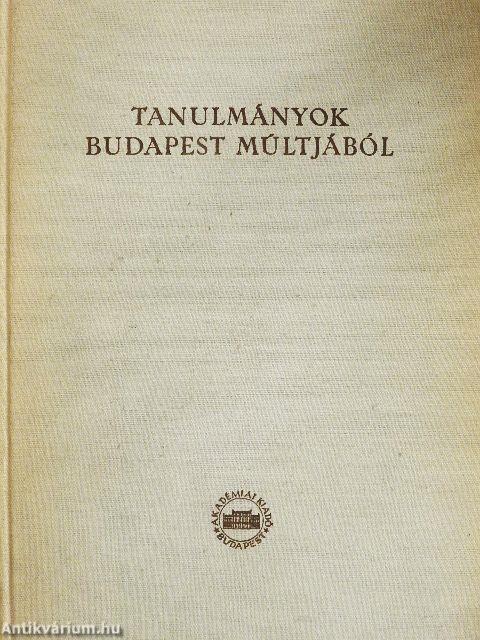 Tanulmányok Budapest múltjából XIV.