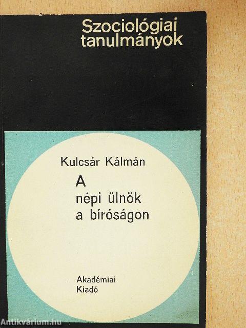 A népi ülnök a bíróságon