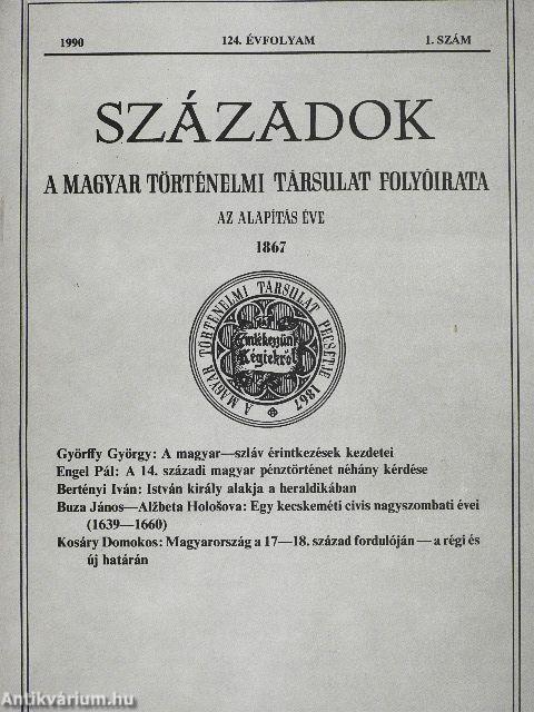 Századok 1990/1.