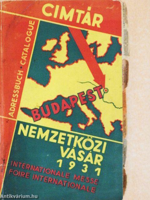 Vásárcimtár 1931.