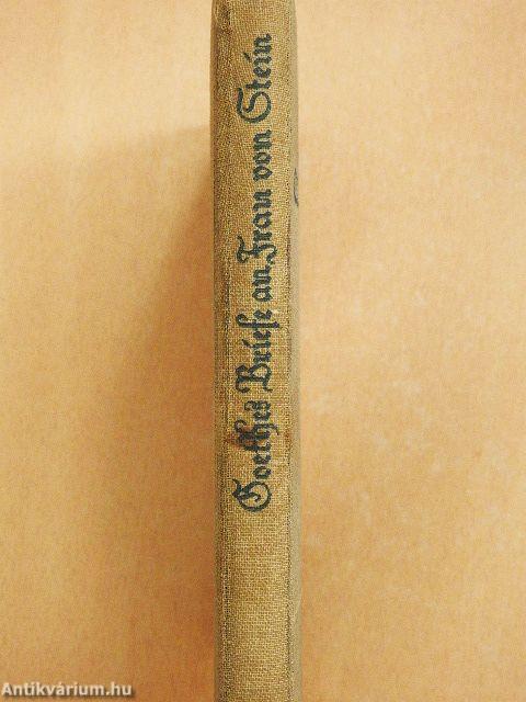 Goethes Briefe an Charlotte von Stein (gótbetűs)