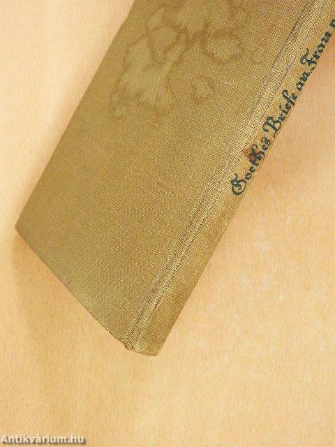 Goethes Briefe an Charlotte von Stein (gótbetűs)