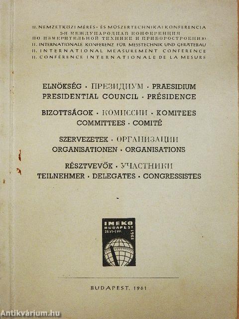II. Nemzetközi Mérés- és Műszertechnikai Konferencia