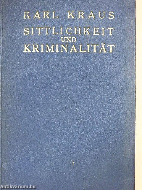 Sittlichkeit und Kriminalität