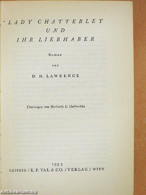 Lady Chatterley und ihr Liebhaber