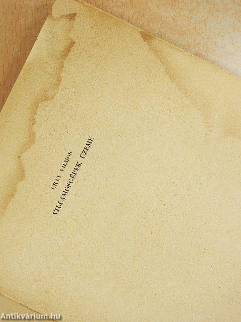 Villamosgépek üzeme