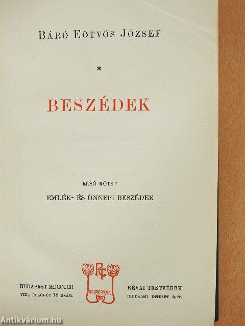 Beszédek I-III.