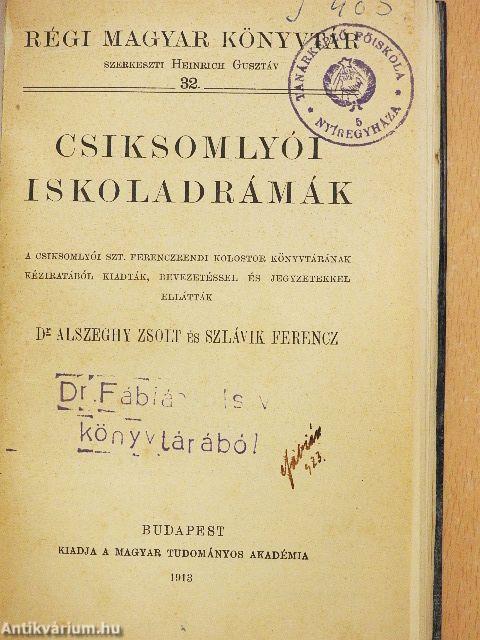 Csiksomlyói iskoladrámák