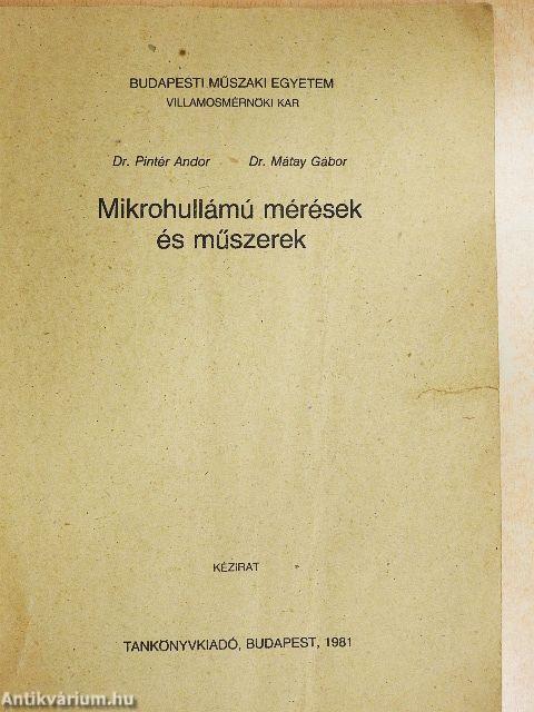 Mikrohullámú mérések és műszerek