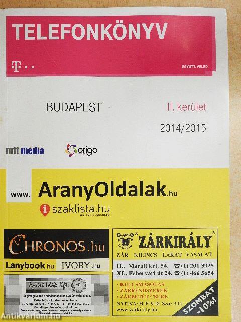 Telefonkönyv - Budapest II. kerület 2014/2015