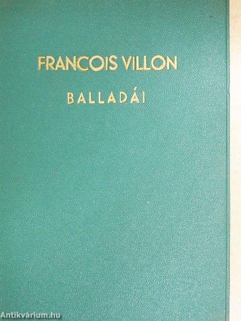 Francois Villon balladái