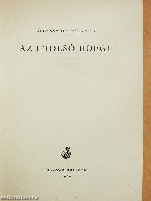 Az utolsó Udege