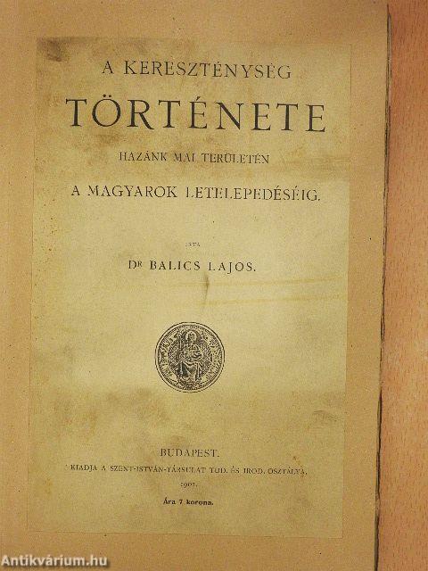 A róm. kath. egyház története Magyarországban I/1.