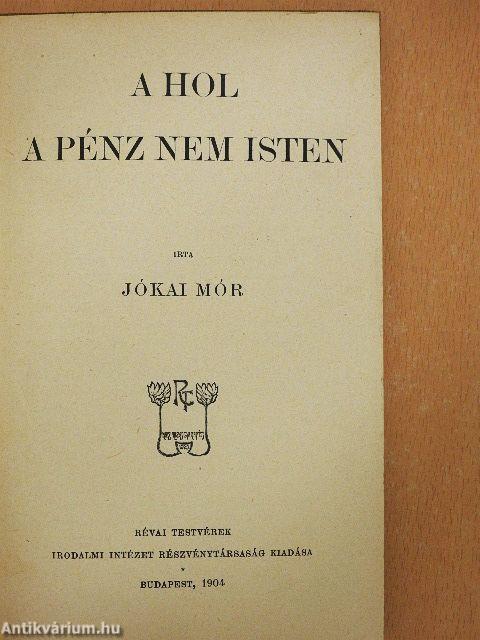 Ahol a pénz nem isten