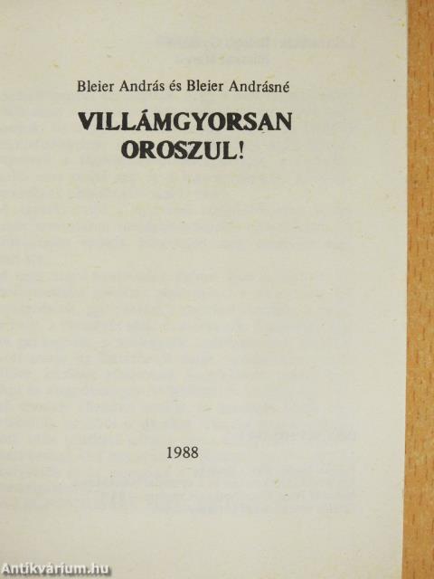 Villámgyorsan oroszul!