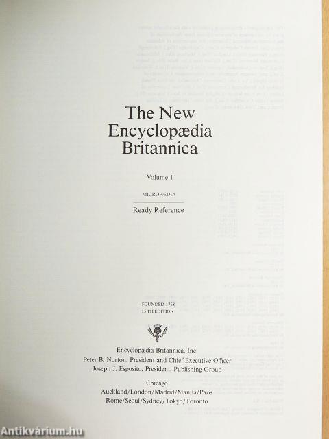 The New Encyclopaedia Britannica Volume 1-29./Index I-II./Book of the Year 1994., 1995./Propaedia Outline of Knowledge