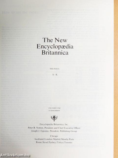 The New Encyclopaedia Britannica Volume 1-29./Index I-II./Book of the Year 1994., 1995./Propaedia Outline of Knowledge
