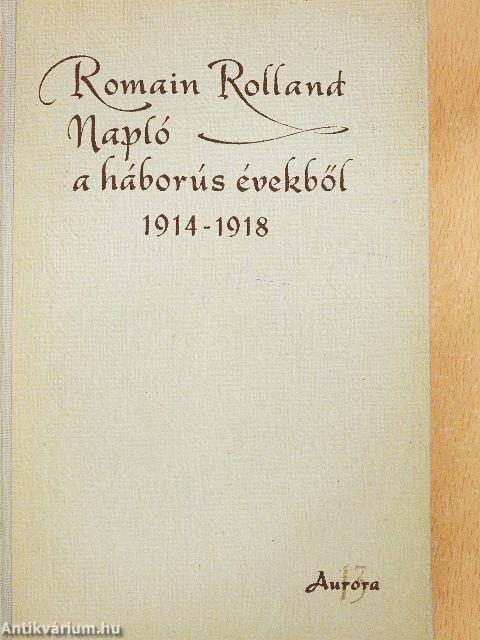 Napló a háborús évekből 1914-1918