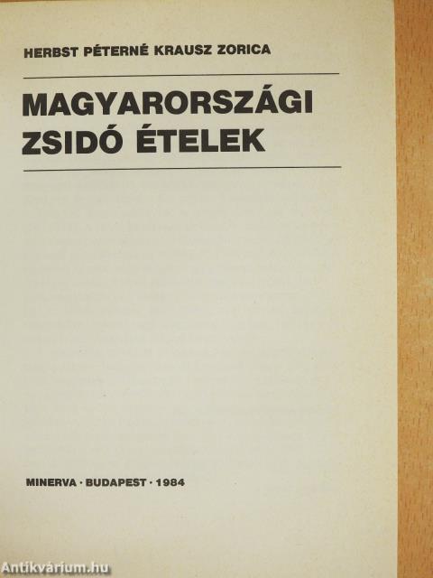 Magyarországi zsidó ételek
