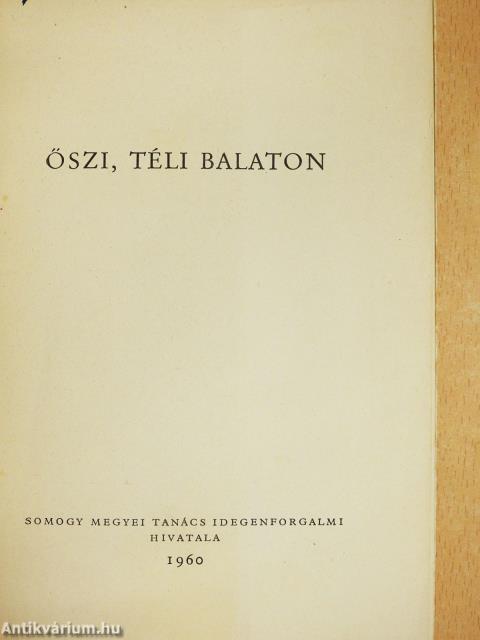 Őszi, téli Balaton
