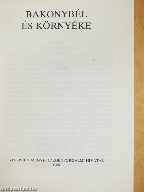 Bakonybél és környéke