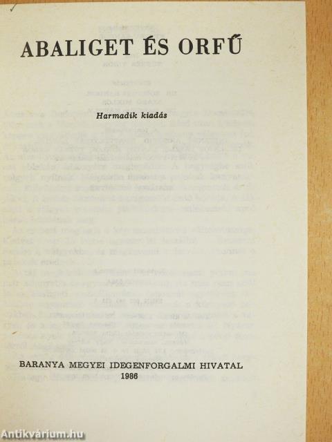 Abaliget és Orfű