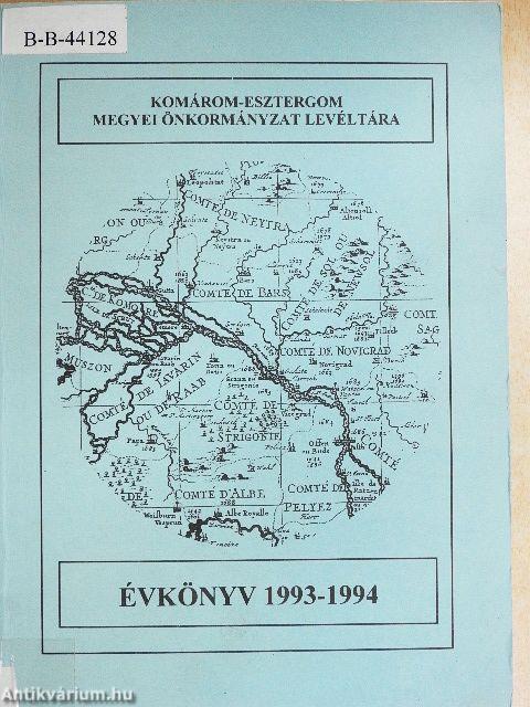 Komárom-Esztergom Megyei Önkormányzat Levéltára Évkönyv 1993-1994