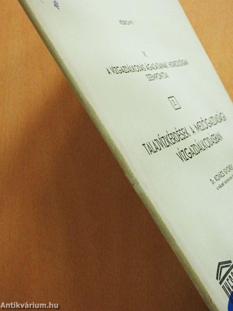 Talajvízkérdések a mezőgazdasági vízgazdálkodásban 2.