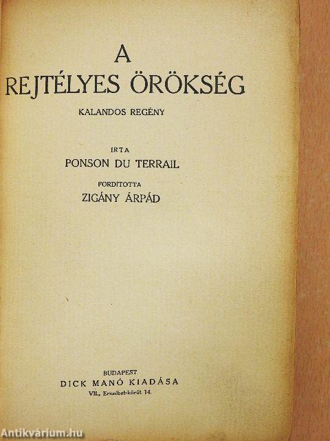 A rejtélyes örökség