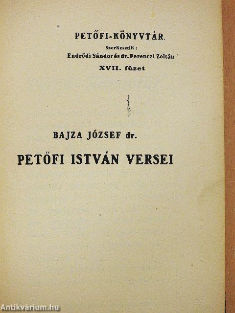 Petőfi István versei/Petőfiről és mestereiről