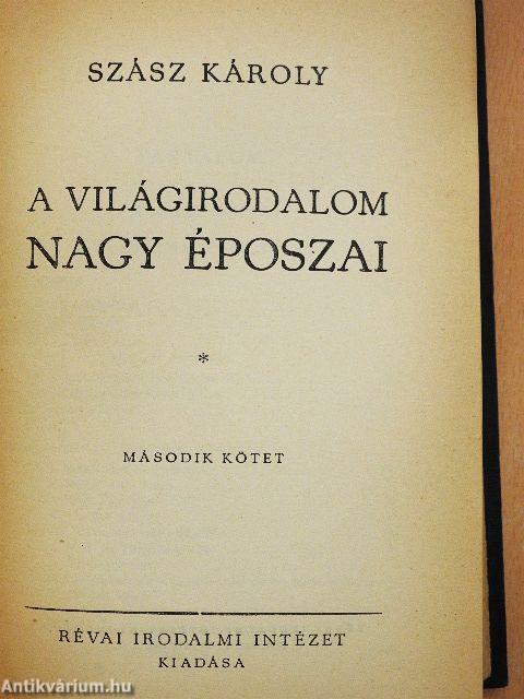 A világirodalom nagy époszai II.