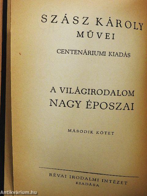 A világirodalom nagy époszai II.