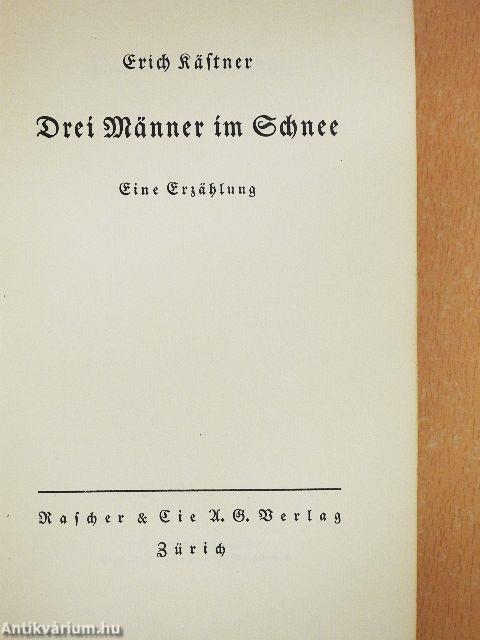 Drei Männer im Schnee (gótbetűs)