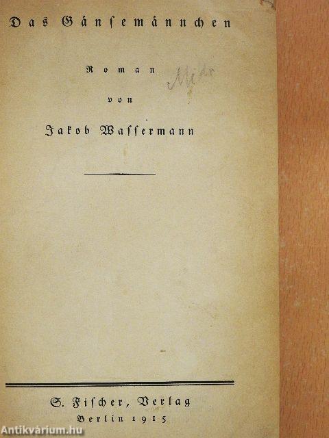 Das Gänsemännchen (gótbetűs)