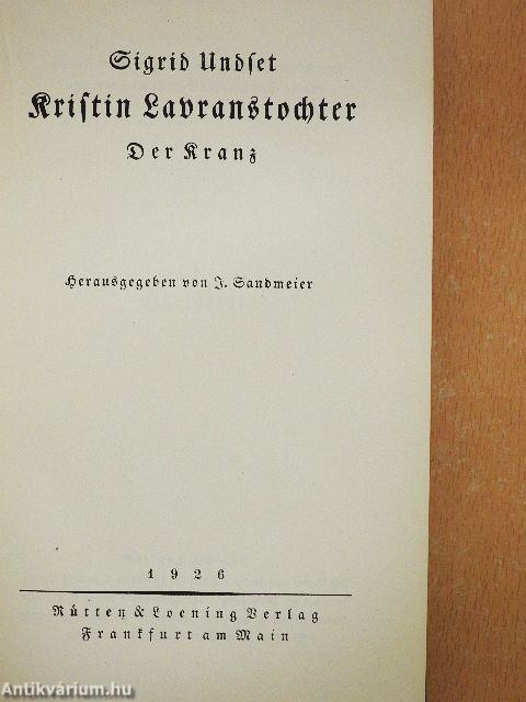 Kristin Lavranstochter (gótbetűs)