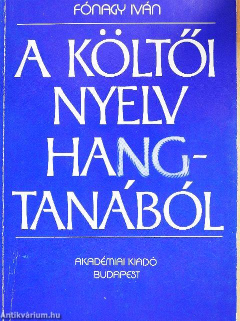 A költői nyelv hangtanából