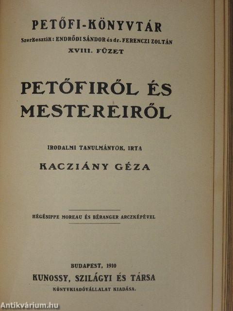 Petőfi István versei/Petőfiről és mestereiről